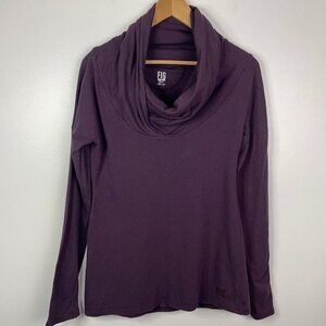 FIGS Long Sleeve Cowl Neck Pullover Lightweight Sweater Top Shirt Purple Medium